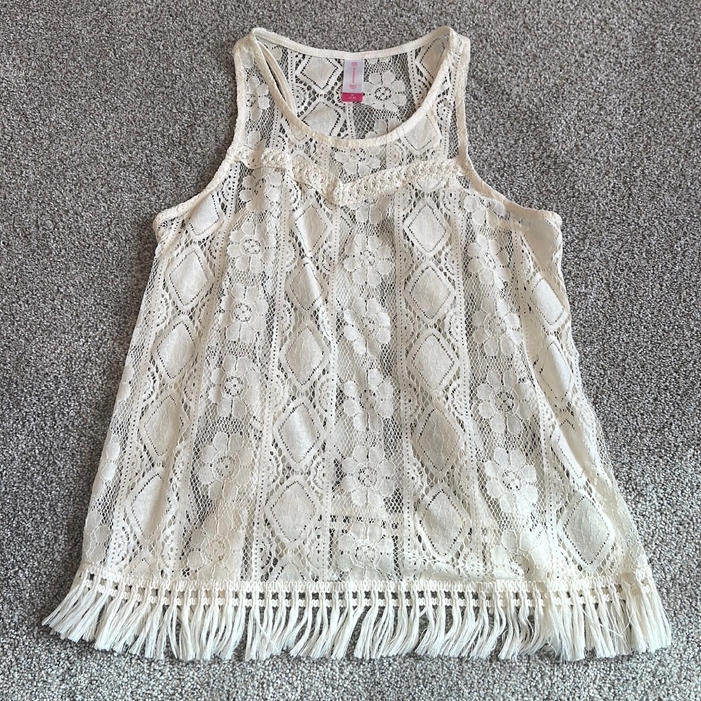 Lace Racerback Tank Top